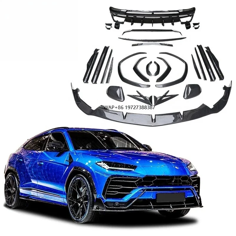 Car Styling MSY Style Carbon Bodykit for Urus Front Lip Side Skirts Rear Diffuser Exhaust Tips Car Fender Body Kits