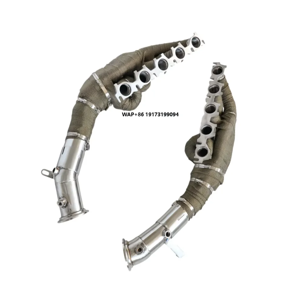High Quality Insulated Exhaust Manifold Head for Huracan EVO 5.2 2019-2024 Sports Catalytic Converter Power Upgrade