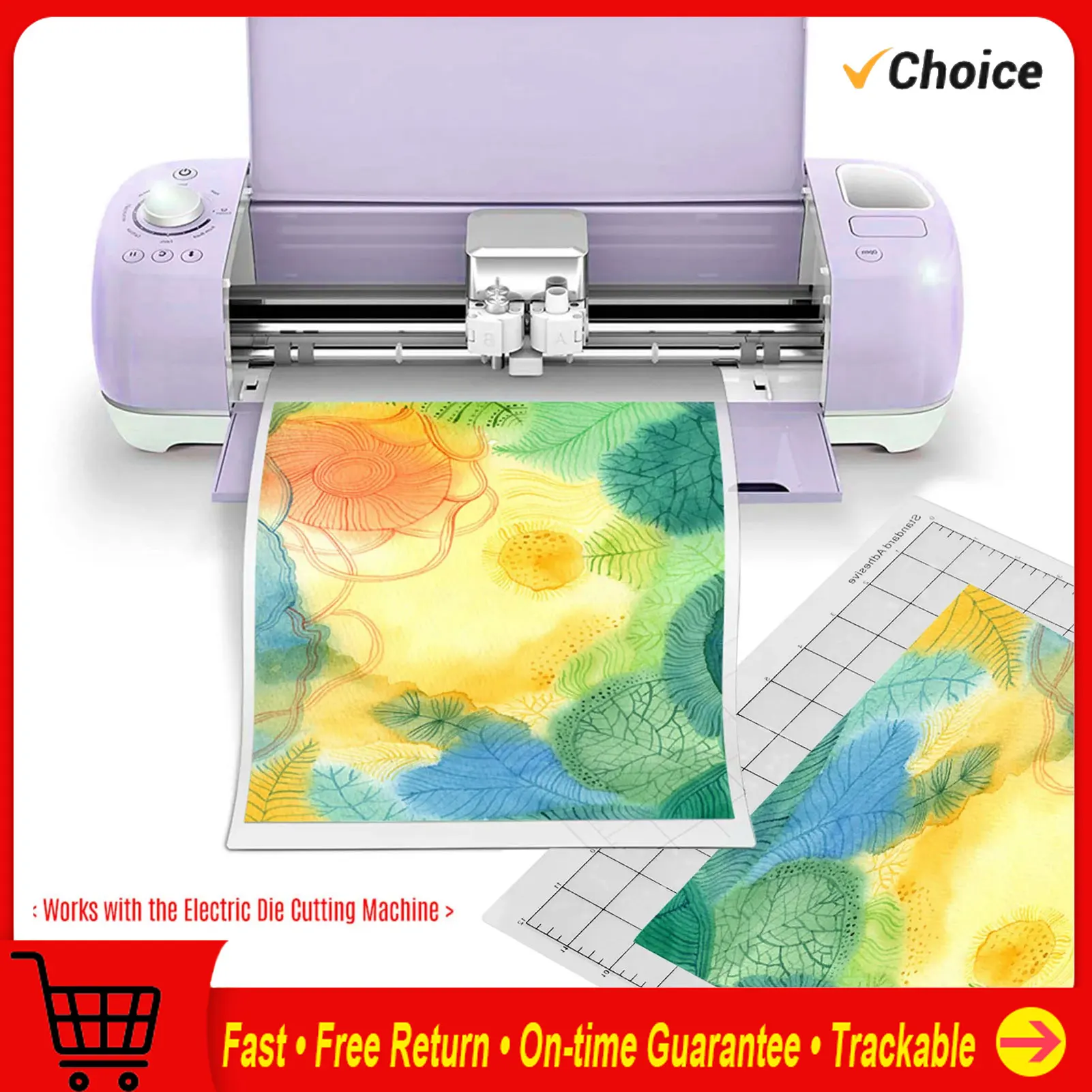 Estera de corte de repuesto, estera adhesiva transparente con rejilla de medición de 12 por 12 pulgadas para máquina trazadora, 3/5/10 Uds.