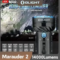 Olight Marauder 2 Super-bright 14000Lumens USB Rechargeable Flashlight Searchlight 800-meter throw Include Battery