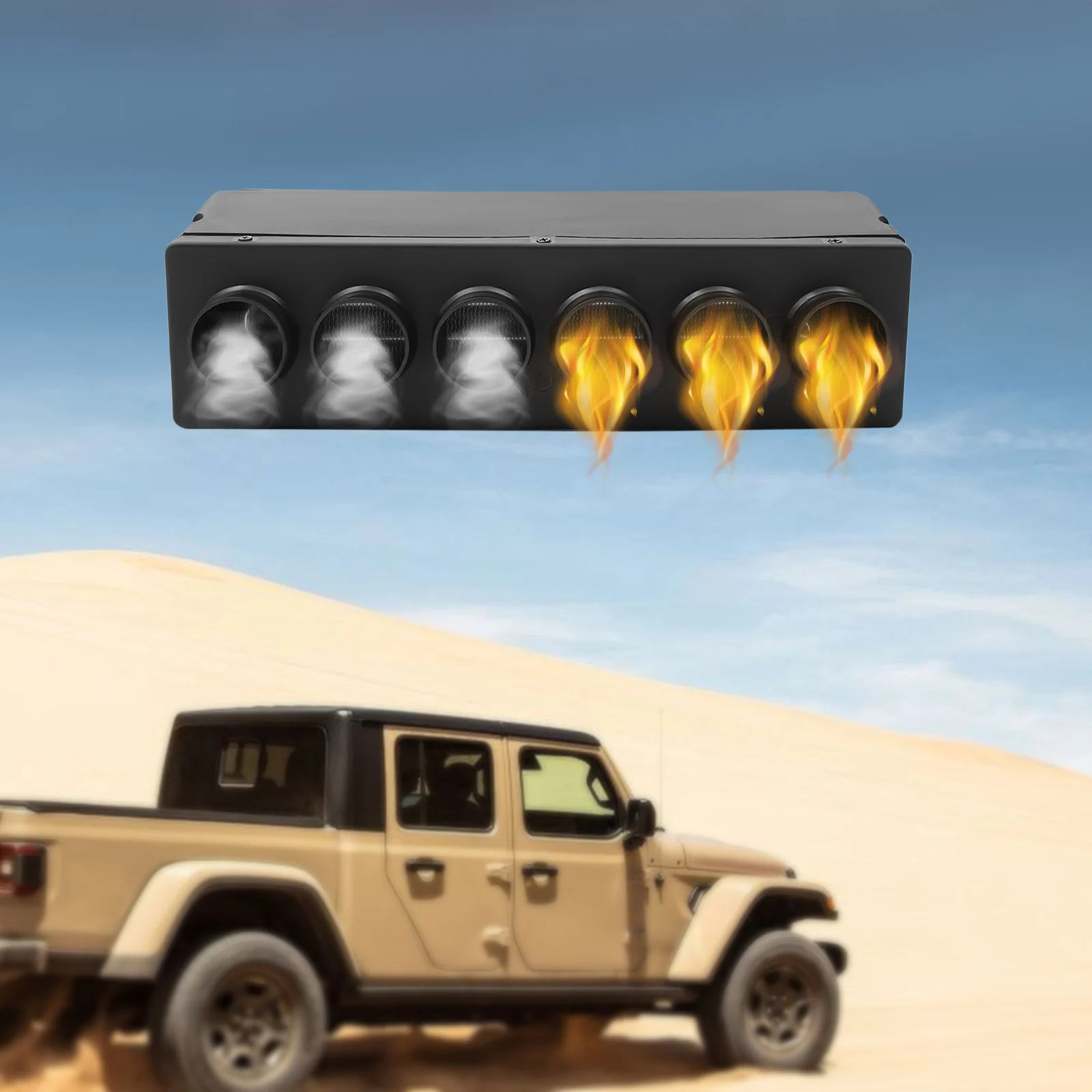 12 فولت تكييف الهواء المبخر التدفئة والتبريد الاستخدام المزدوج شاحنة تكييف الهواء المبخر للسيارات والشاحنات والشاحنات #2