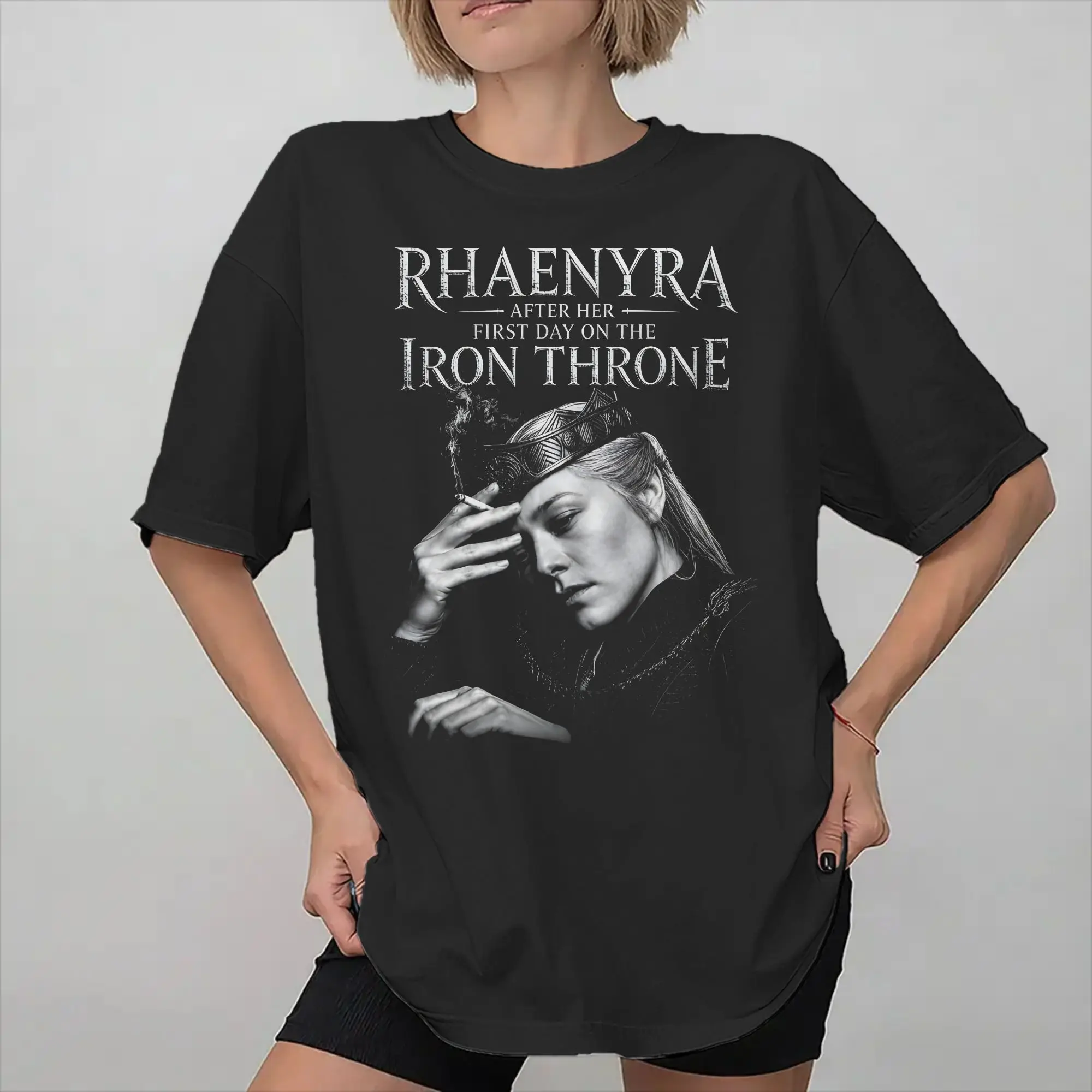 Men Women Graphic Printed Rhaenyra Houses of the Dragons T Shirt Tee Pure Cotton  T-shirts Clothing