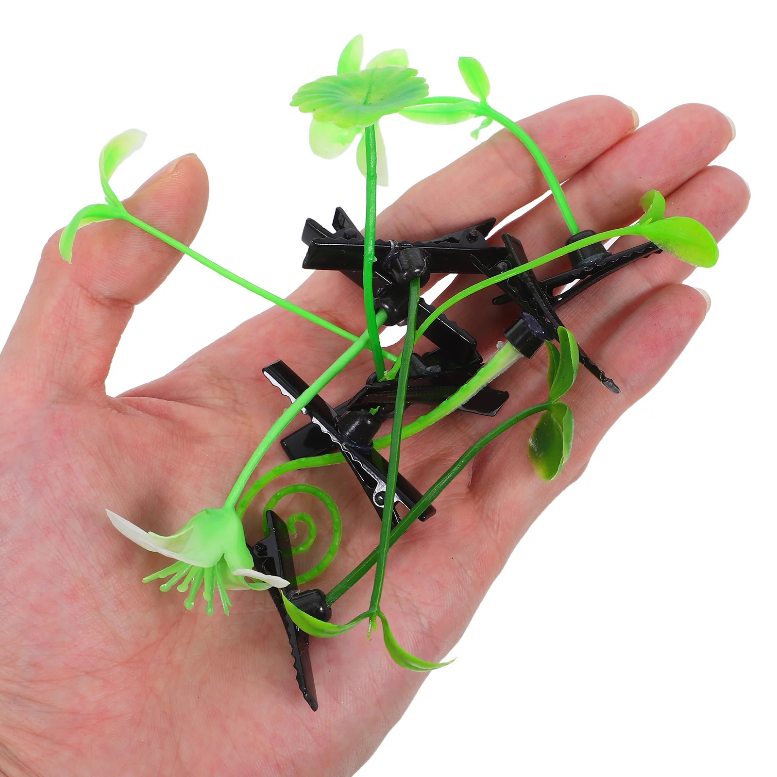 

100 шт., заколка для волос с ростком фасоли, заколка для волос с растительной травой, легкие детские головные уборы, вечерние реквизит для фотосессии, повседневные аксессуары для волос