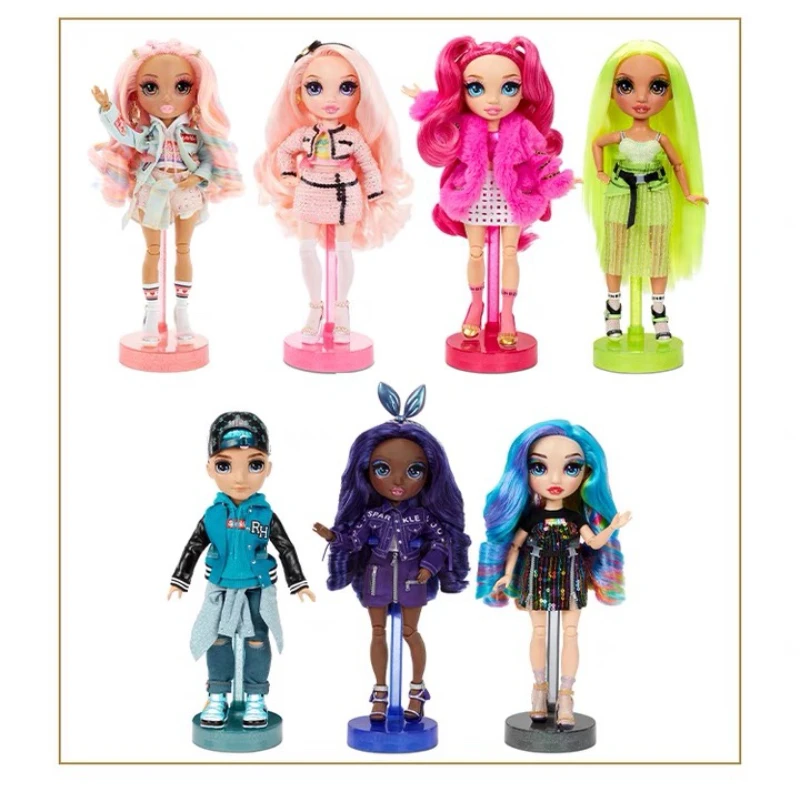 Slim Rainbow High Big Sister Second Generation Fashion Dressup Doll Accessories Girls Play House Toys Holiday Gifts for Children