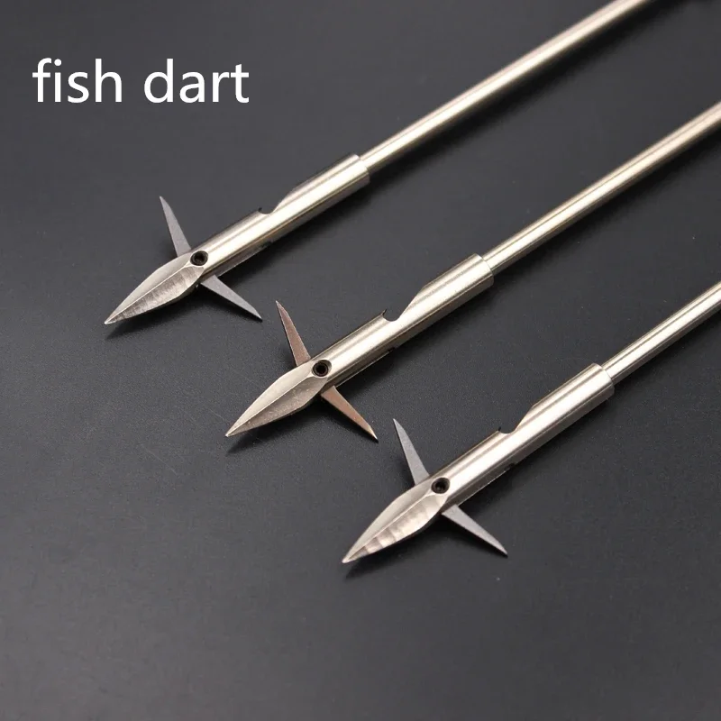 

High Quality 2pcs Outdoor Hunting Stainless Steel Fishing Fish Dart Removable Easy Carry Slingshot Accessories Fishing Equipment