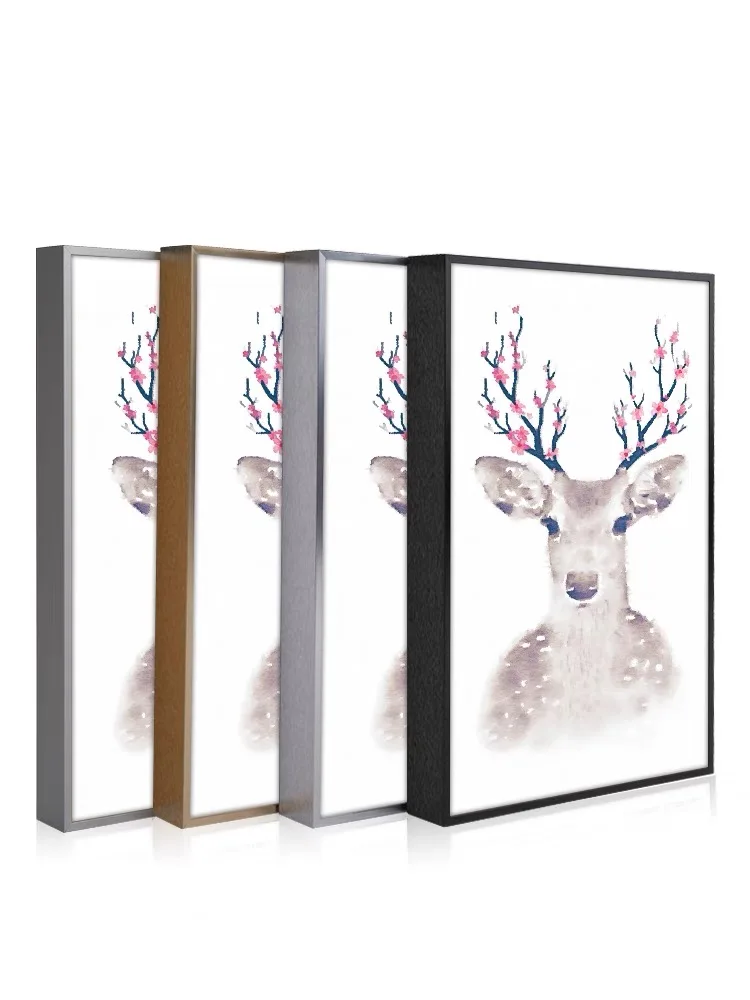 

Customized Metal Picture Frame, Canvas Painting Frame, Floating Paintings Frame, DIY Aluminum Alloy, 7 Colors Available