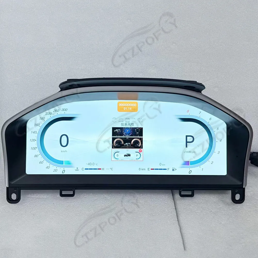 Lizpofly Full LCD Digital Instrument Cluster For Volvo XC60 & S60 2015–2017 Plug and Play Speedometer Dashboard Replacement