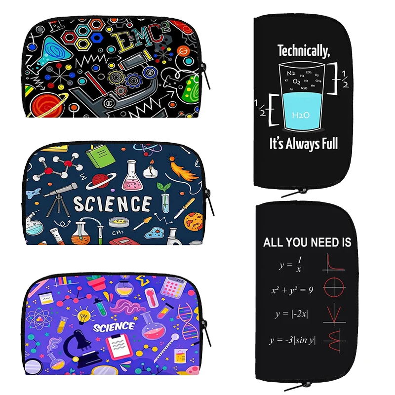 Chemical Physics Mathematical Formulas Wallet Math Equation Pi Π Algebra Purse Money Coin Bag ID Credit Card Phone Holder Gift