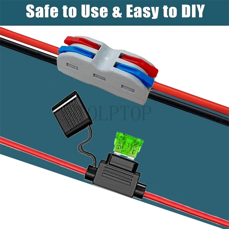 Power Wheels Adapter For Makita 18V BL1830 BL1840 BL1860 Li-ion Battery DIY Power Connector with 14 AWG Wires&I/O Switch Fuse