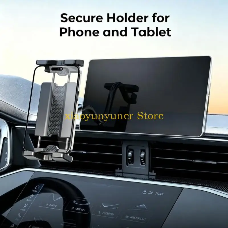 P9JB Flexible Arm Phone and Mobile Device Mount with Locking Suction Base, Four-Corner Clamp, and Portrait or Landscape