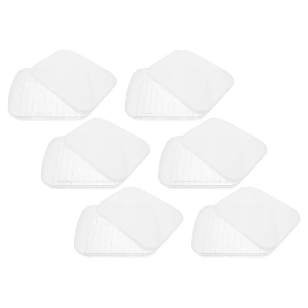 6Pcs Clear Reusable Fridge Storage Containers with Lids Airtight Seal for Bacon Keeper Cheese Container Meat Organizer Vegetable