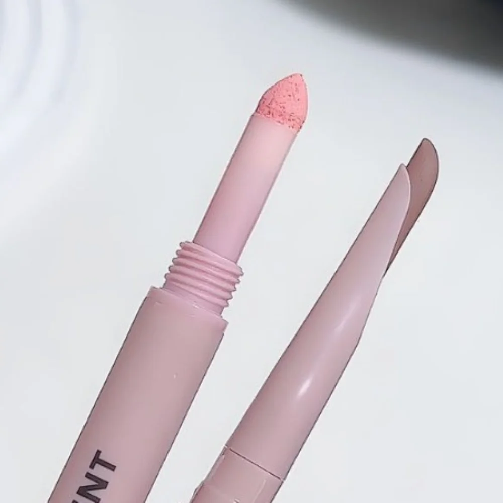 2 In 1 Curved Gel Eyeliner With Sponge High Gloss Powder Double-head Eyeliner Pencil Diamond Glitter Matte Shimmer Natural Look