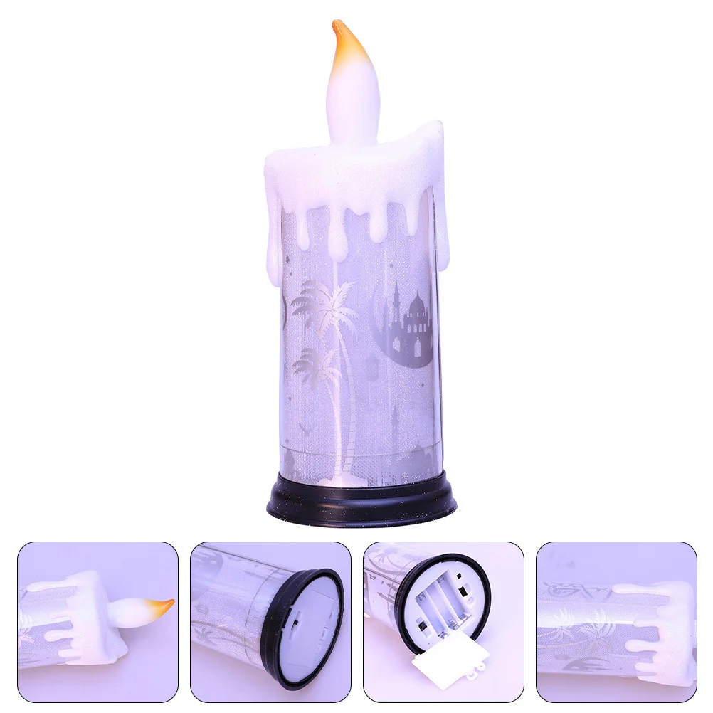 

LED Lamp Ramadan Decor Flameless Electric Light for Bedroom Living Room Warm Atmosphere Powered Creative