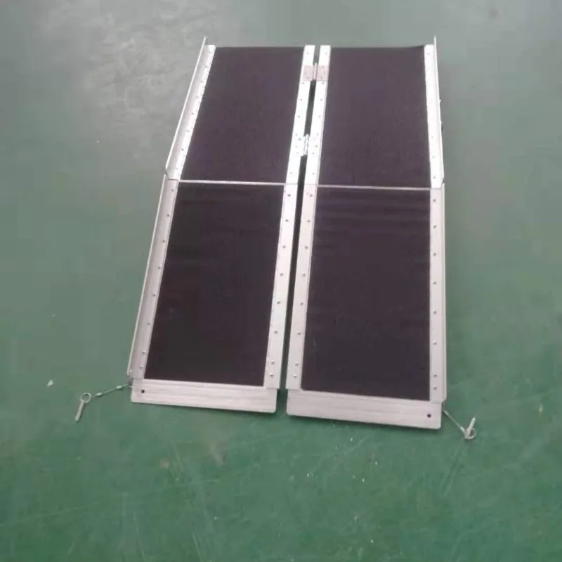 Portable Accessible Steps Wheelchair Ramp Plate Aluminum Ramp, Aluminum Alloy Ramp