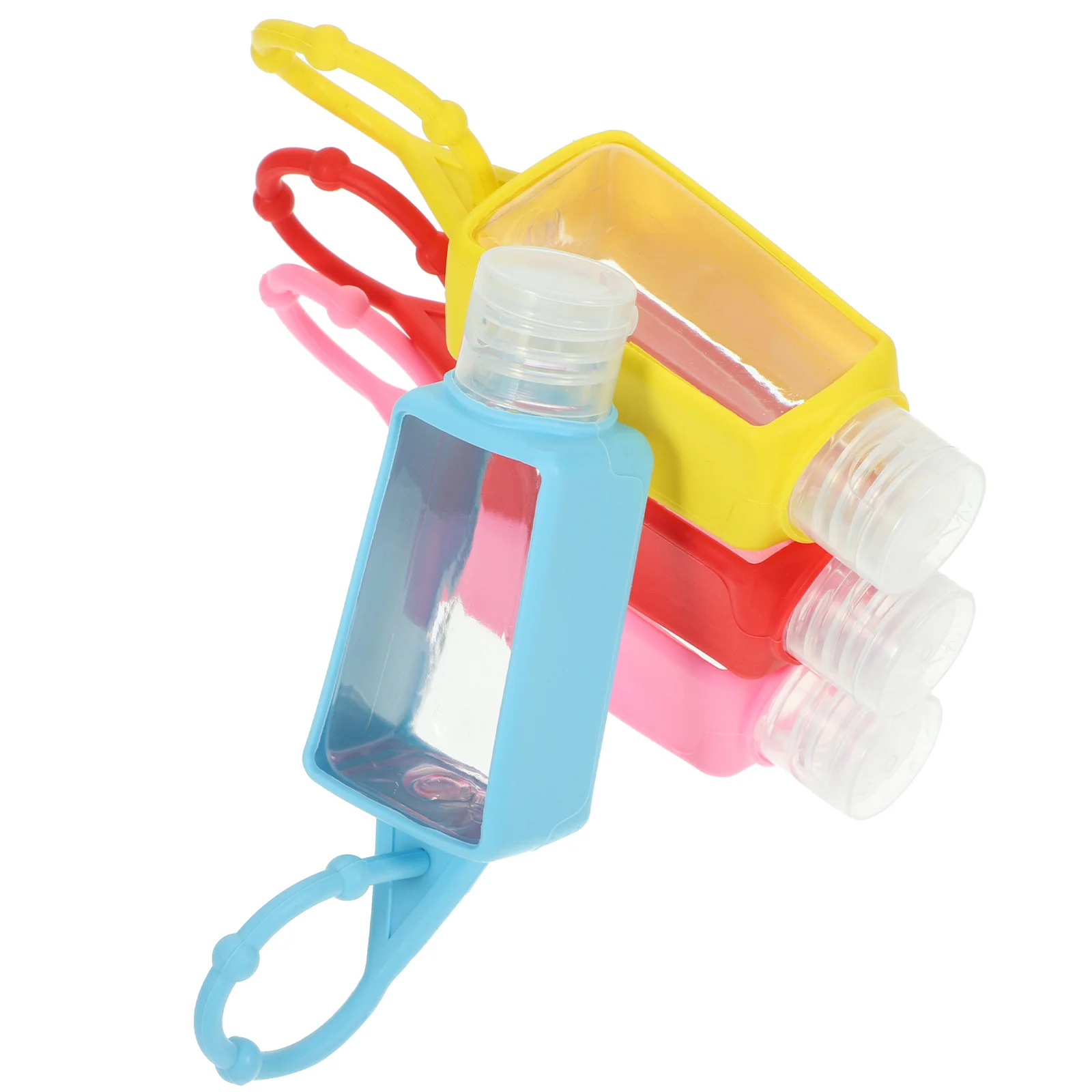 Liquid Hand Soap Silicone Bottle Key Chain Storage Container Child Lotion Pump Dispenser Squeeze Bottles