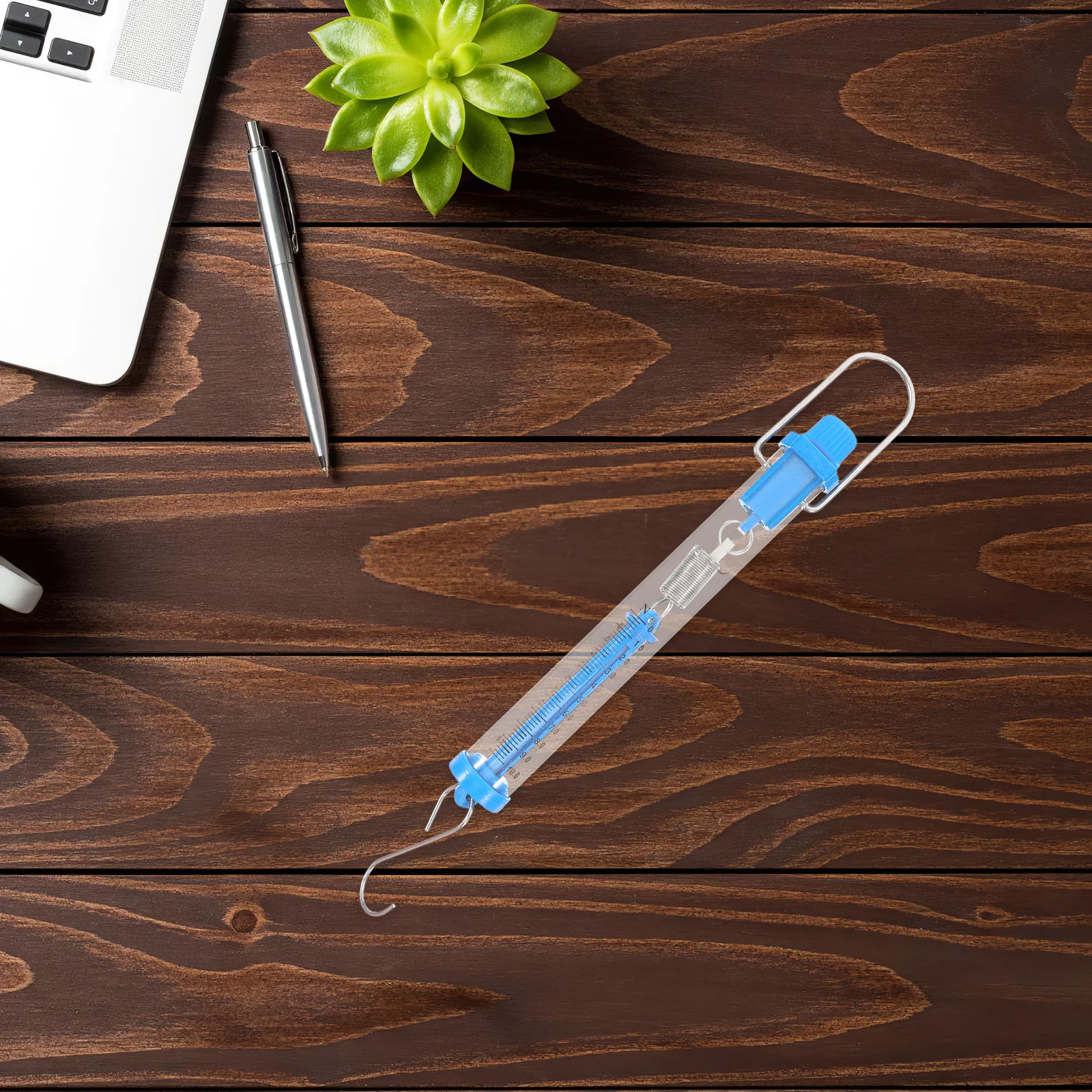 

5Pcs Plastic Hanging Spring Scale Transparent Body Accurate Measurement for Science Experiment Learning Tool Plastic Gauge