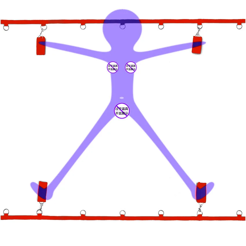BDSM Adjustable Straps Bed Restraints Sex Bondage Kit For Couple Handcuffs Ankle Cuffs With Bondage Set SM Adult Games Sex Toys