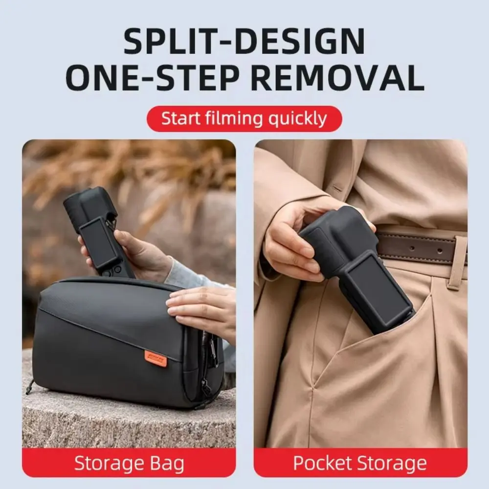 Silicone Protective Case Full Coverage Breathable Lens Protector Anti-Scratch Screen Cover for DJI Osmo Pocket 4
