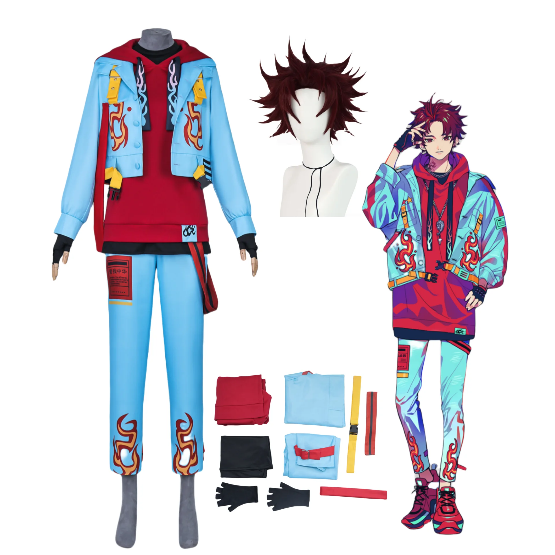 

Anime Sugasano Allen Cosplay Costume Wig Paradox Live