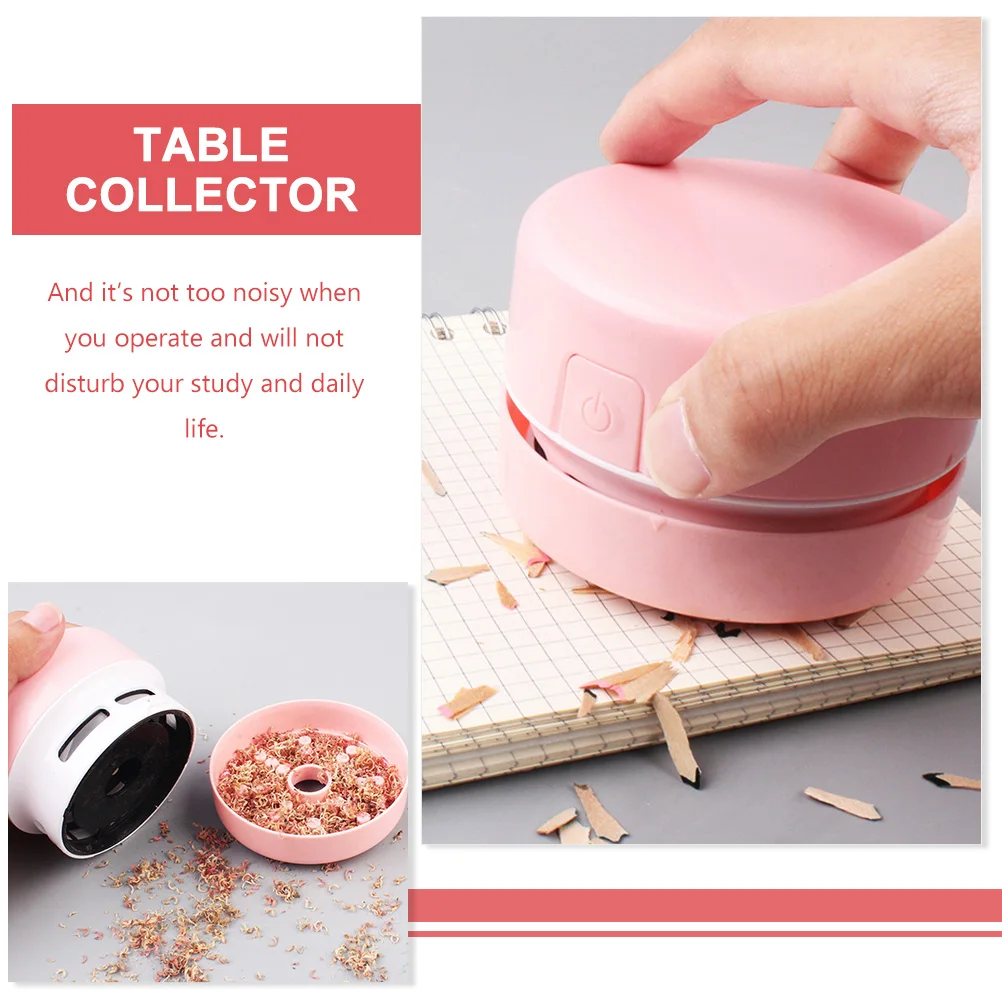 

Handheld Vacuum Cleaner Pink Desktop Cleaner Home Office Portable Mini Without For Desk Cleanup Household Use