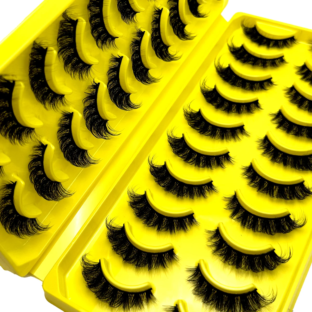 New 20 Pairs 3D Faux Mink Lashes Natural False Eyelashes Dramatic Fluffy Soft Wispy Volume Cross Reusable Eyelash MaKeup Tools