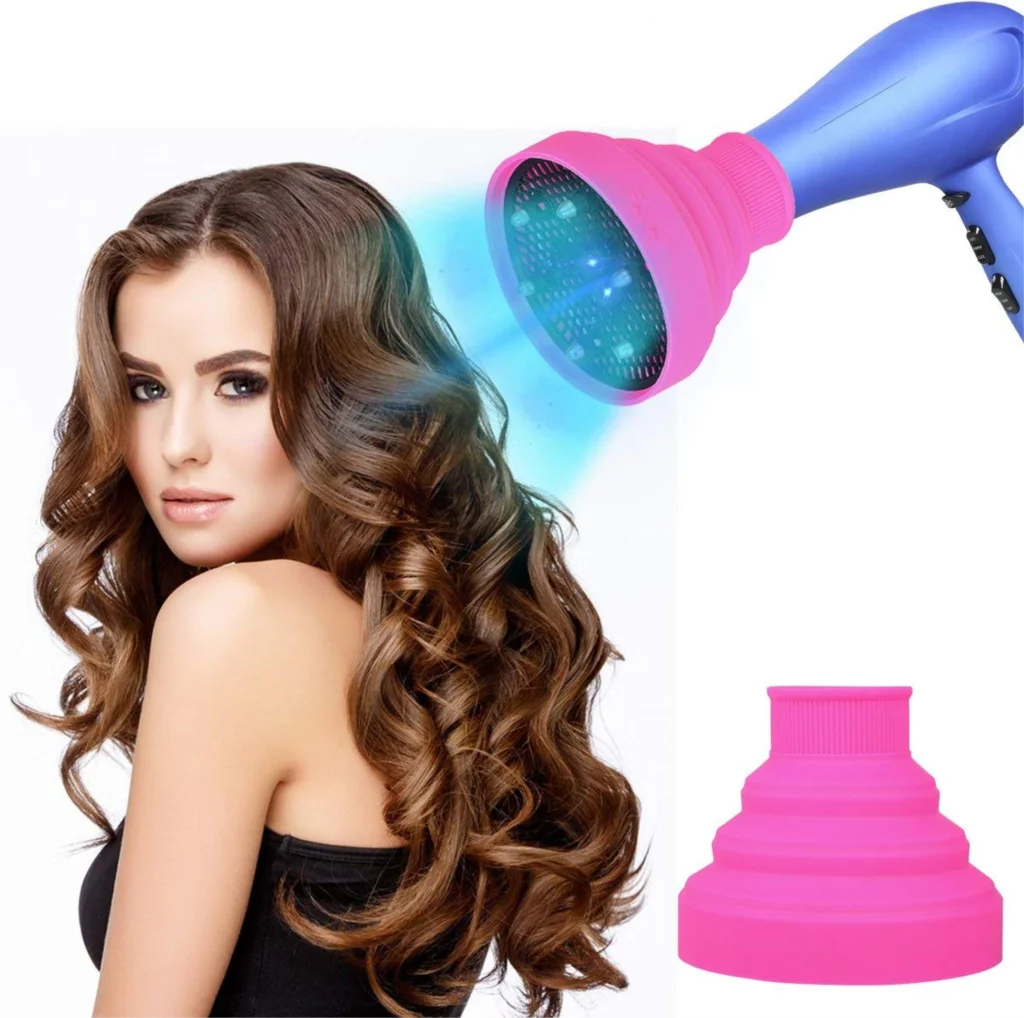 Hairdryer Diffuser Cover High Temperature Resistant Silica Gel Collapsible Hairdryer Accessories 4-4.8cm Hairdressing Salon Tool