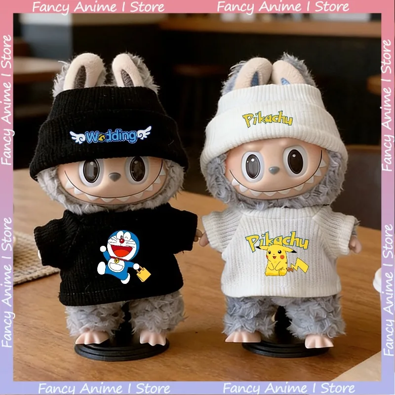 

Модные спортивные свитера и одежда для плюшевых кукол Labubu 15/17 см: милые аксессуары и подарки для кукол