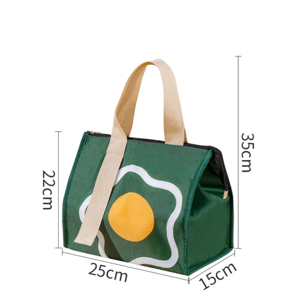 Large Capacity Lunch Bag With Aluminum Foil Insulation For Work Simple And Practical Top Handle Bag