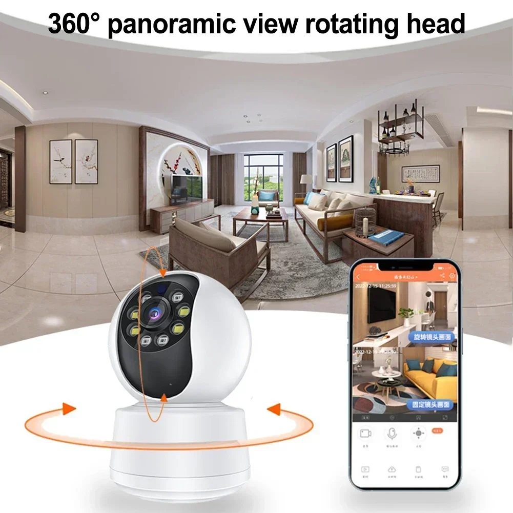 360-degree Surveillance Camera Home Mini WiFi Monitor Mobile Phone Remote Control Indoor Wireless IP Camera CCTV