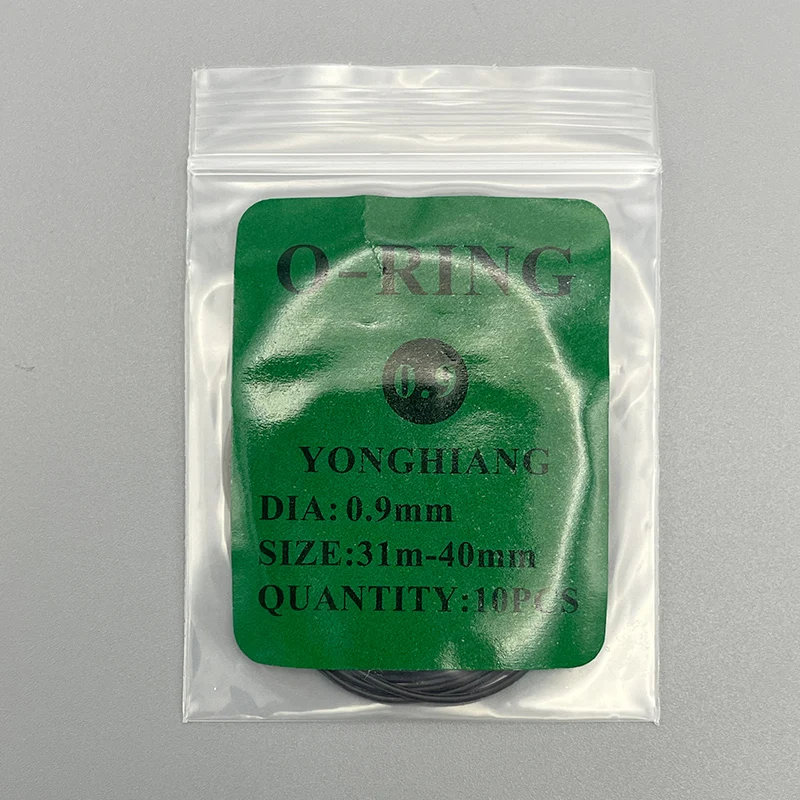 1 Beutel Uhren-Dichtungen 0,5/0,6/0,7/0,8/0,9mm Uhren-O-Ring Wasserdichte Gummi-Uhrenreparaturwerkzeuge Dichtung für Uhrenrückdeckel – Detail 9