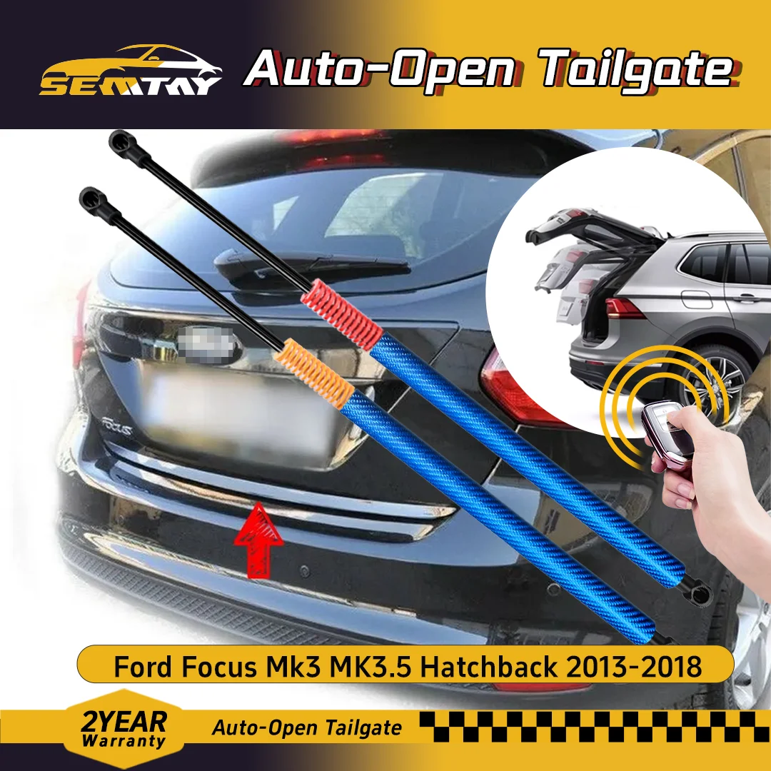 

SEMTAY Automatic Lifting Trunk Struts with Spring for Mk3 MK3.5 Hatchback 2013-2018 Ford Focus Rear Tailgate Boot Lift Supports