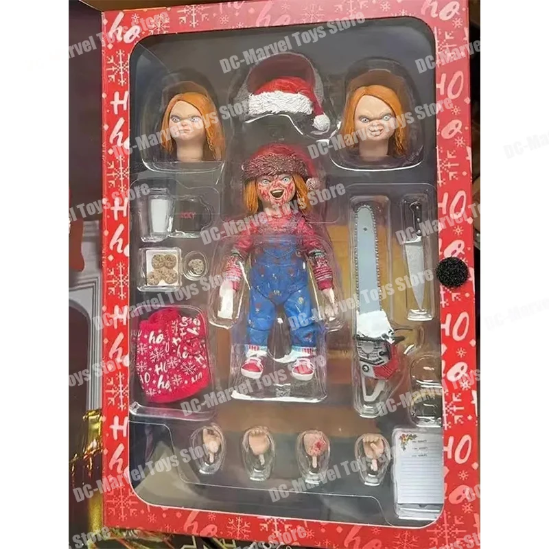 Original Neca 42995 Chucky Christmas Edition Pvc Anime Action Figure Toys Collectible Model Doll Joint Movable Kids Gifts Toys