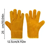 Work Gloves Sheepskin Leather Workers Work Welding Safety Protection Garden Sports Motorcycle Driver Wear-resistant Gloves 3