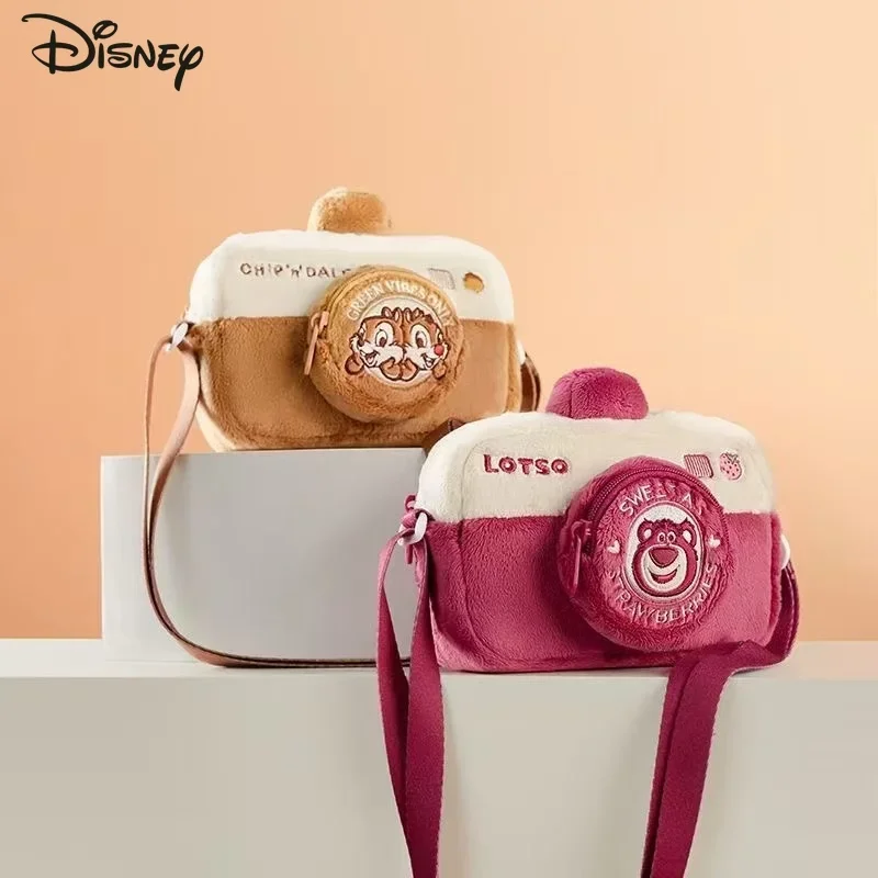 Disney 2025 ใหม่ผู้หญิงกระเป๋าตุ๊กตาแฟชั่นผู้หญิงคุณภาพสูงCrossbodyกระเป๋าการ์ตูนอเนกประสงค์ระเบิดสาวมินิกระเป๋า