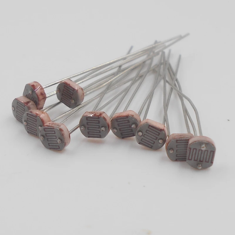 10pcs/lot photoresistor 5528 photoelectric switch element photoelectric detection element 5MM