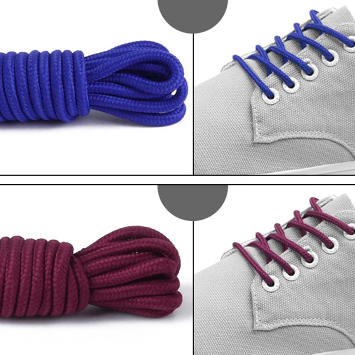 12Pairs الرياضة في الهواء الطلق أربطة أحذية 120 سنتيمتر جولة حذاء رياضة كاجوال سلاسل لتشغيل أحذية التنزه دائم الملونة اكسسوارات