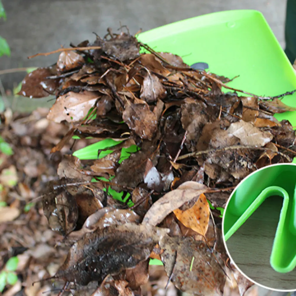 

Handheld Leaf Spatula Cleaning Tool Garden Metal Rakes Home Gardening Safe Weed