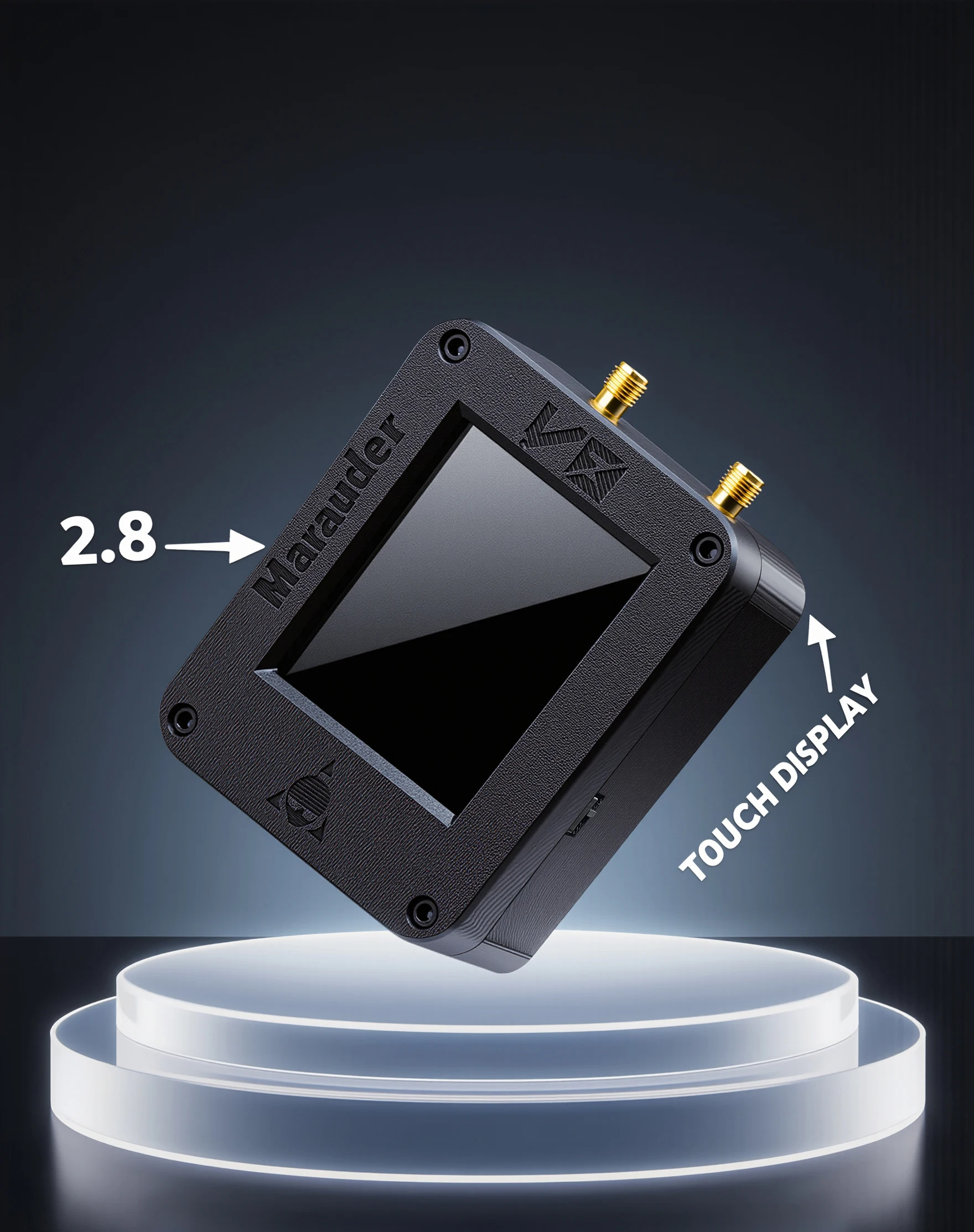 New ESP32 Marauder V8 Development Kit 3D Printing PLA Protective Case Enclosure With 2.8 Inch Touch Display Antenna Optional