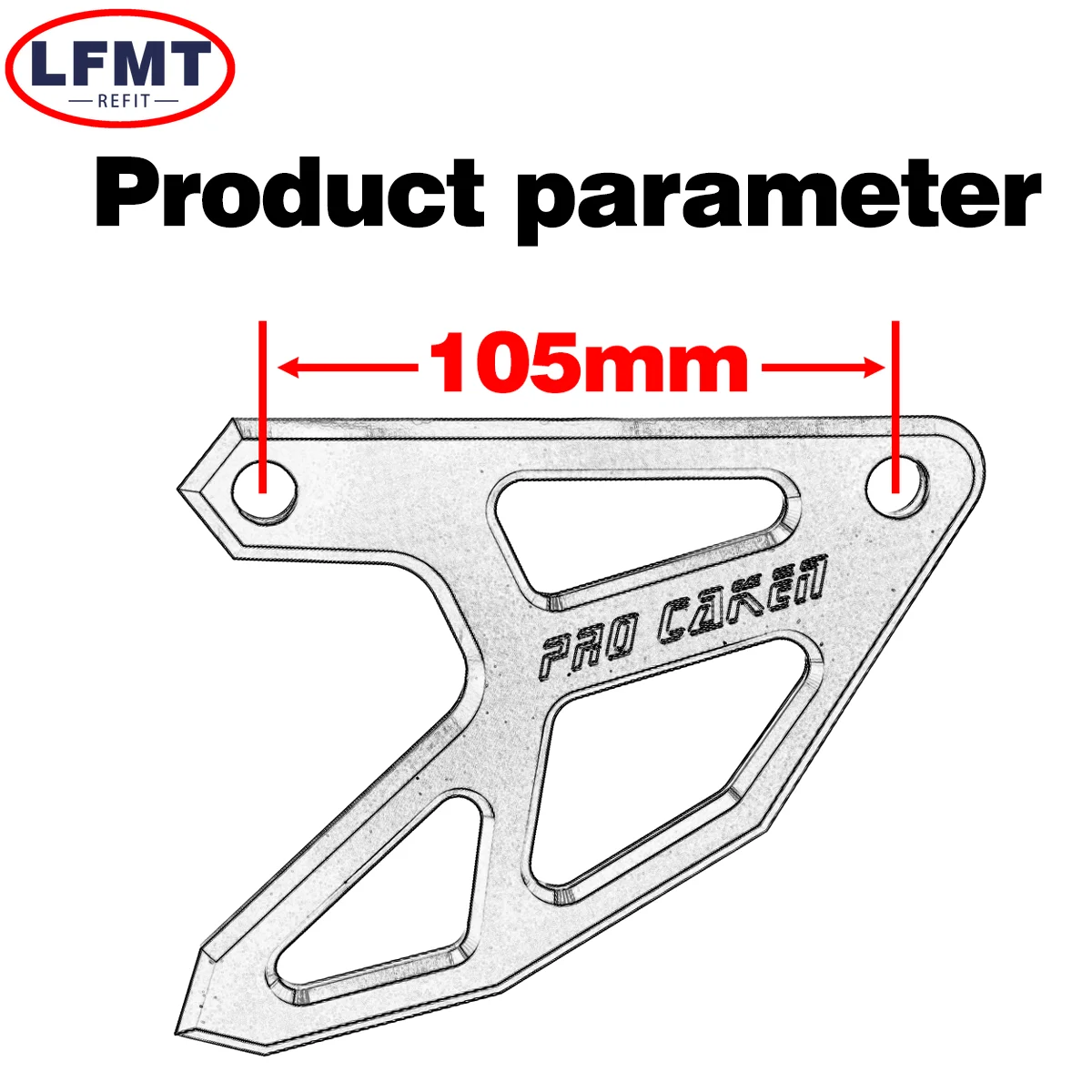 For Kawasaki KX250F KX450F KX450 KLX450R KXF 250 450 KX 250F 450F 2004-2025 Motorcycle Rear Brake Disc Caliper Guard Protector