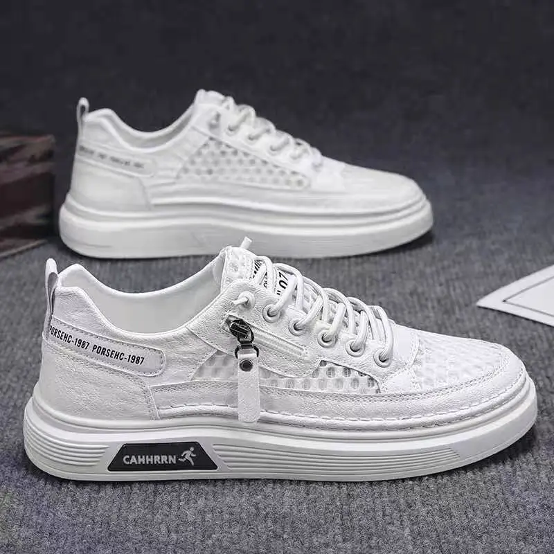 2024 Summer  Breathable Mesh Shoes Fashion Versatile White Shoes Casual Sneakers  Sneakers for Men Loafers Men Zapatos Casuales