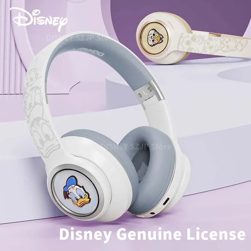 New Disney Stitch Space Capsule Wireless Bluetooth Headphones D30 Kids Foldable Earphones HIFI Suround Sound Noise Reduction