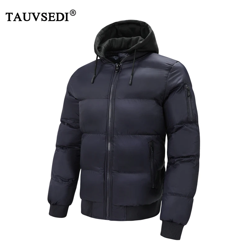 

2023 Winter Men Thicken Warm Windproof Hooded Parkas Mens Detachable Hat Overcoat Jackets Coat Male Outerwear Windbreaker Parkas