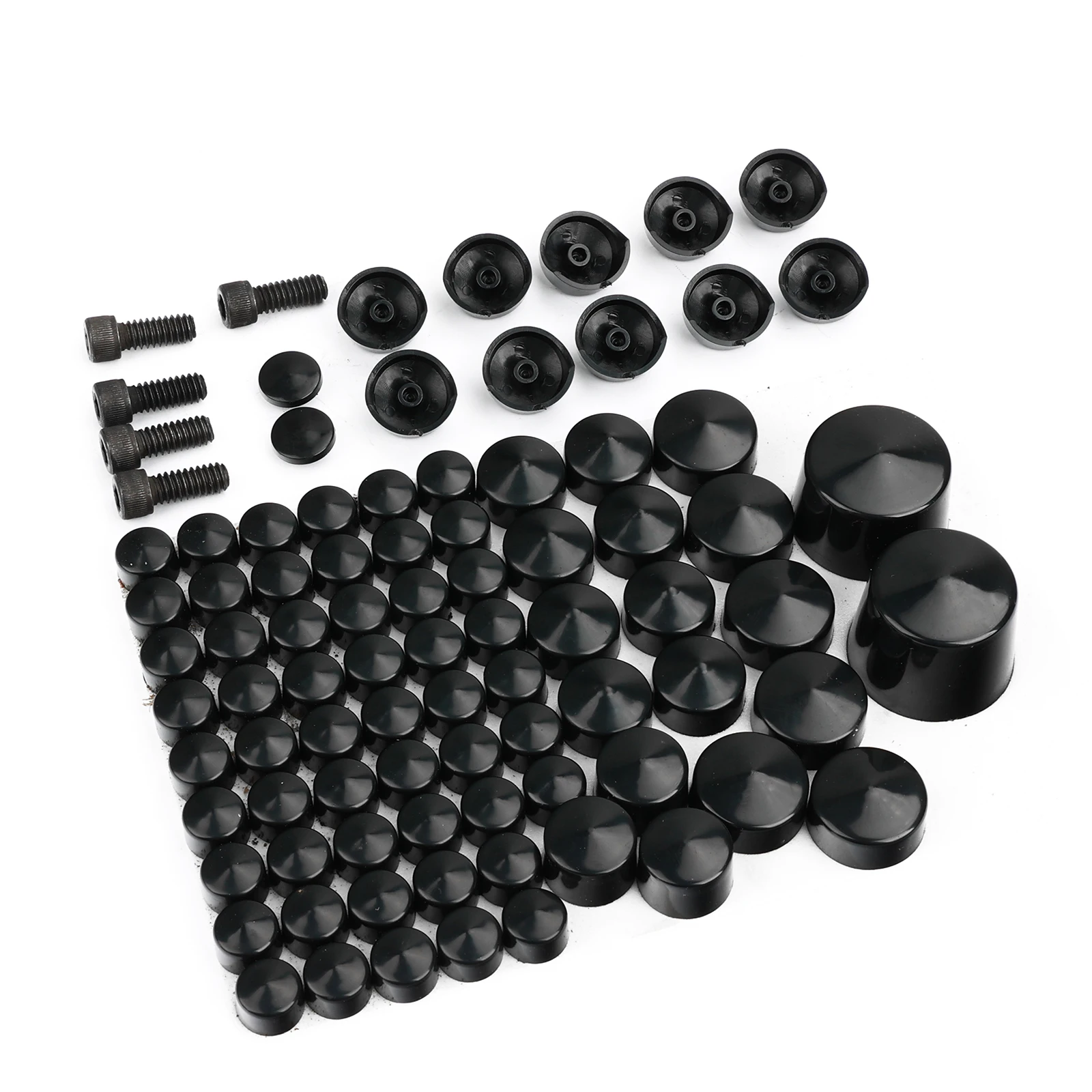 81Pcs Bolt Cover Engine Decor Kit For Harley Softail Twin Cam 2007-2013 Toppers Caps Cover Set Screw Caps Chrome Plated Motorcyc view 4