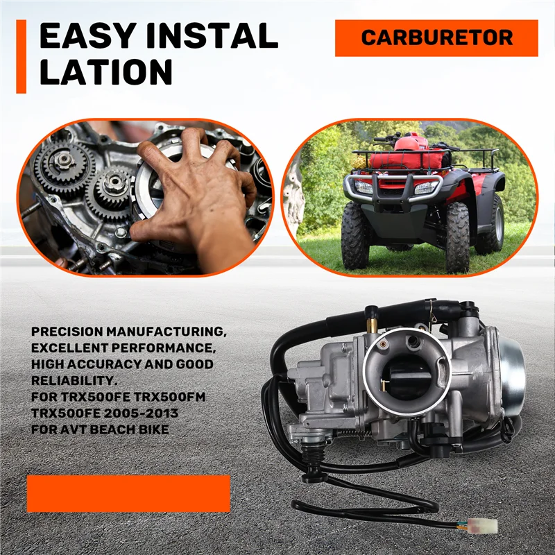

Motorcycle Engine Carburetor For Honda TRX500 TRX500FE TRX500FM TRX500FE 2005-2013 For AVT Beach Bike Carburetor