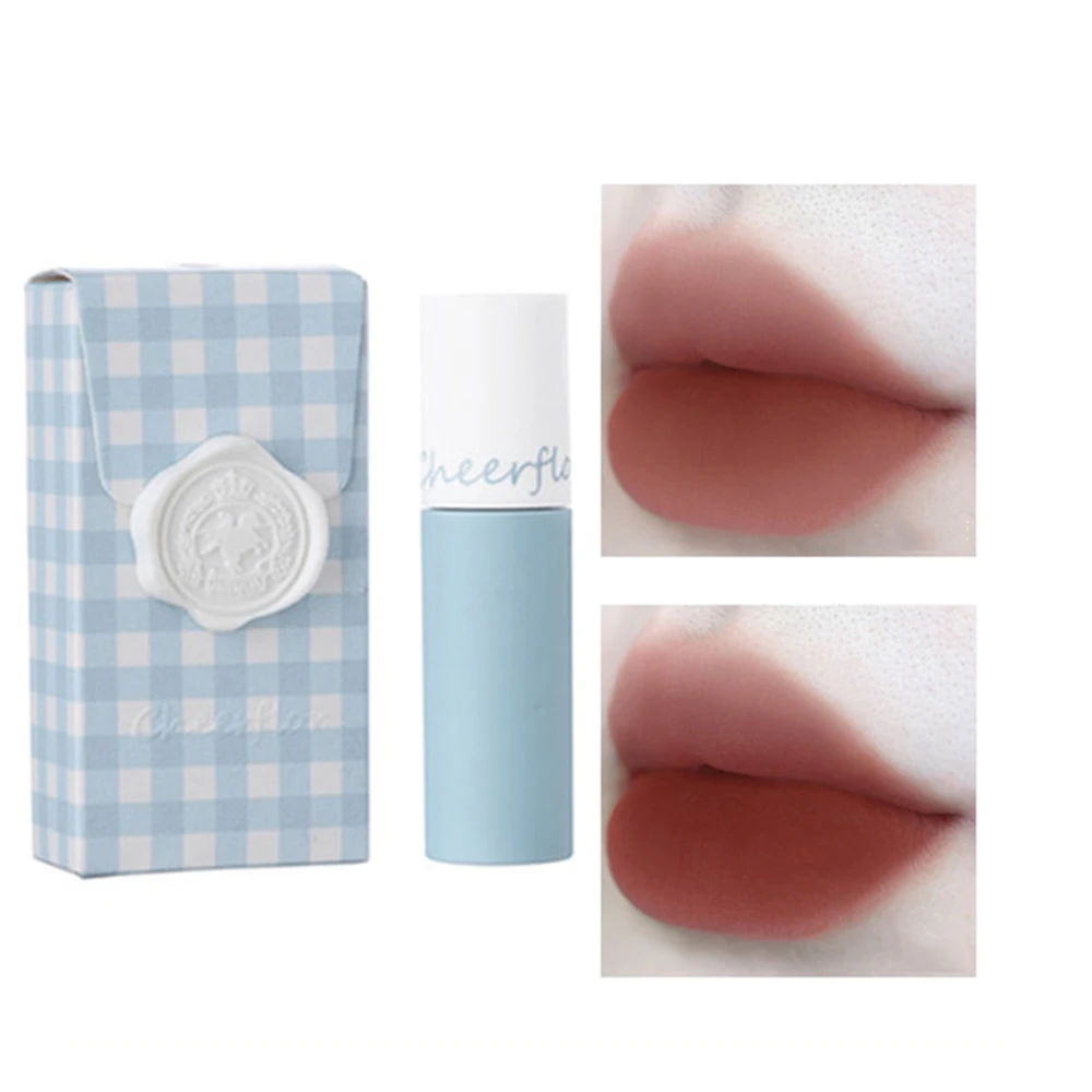 Cheerflor Lip Mud Rose Lip Glaze Matte Velvet Long-Lasting Non-Fading Non-Sticky Lipstick