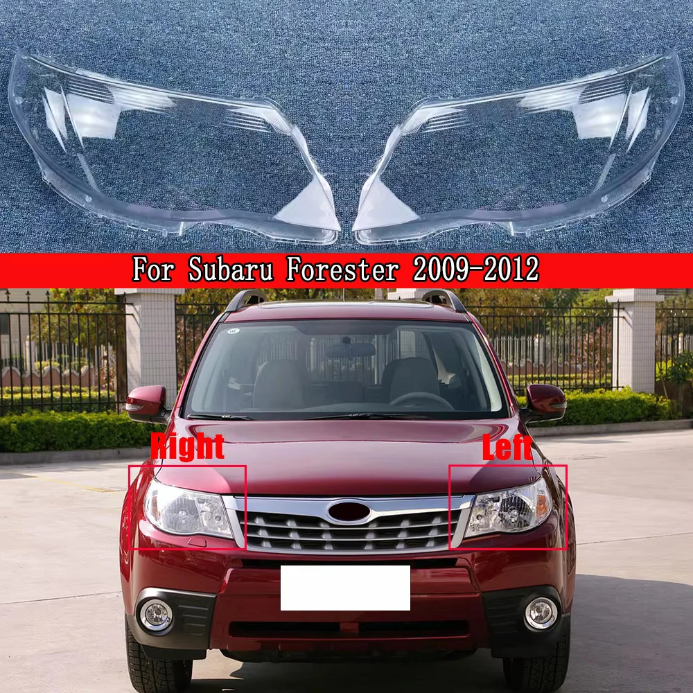 

For Subaru Forester 2009 2010 2011 2012 Headlight Cover Transparent Lens Headlamp Shell Replace Original Lampshade Plexiglass