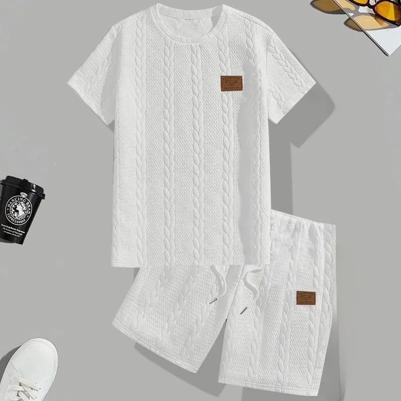 men's-casual-sports-outfit-2-piece-short-sleeve-winter-collection-short-sleeve-seven-length-bunny-fur-fabric-shortsved