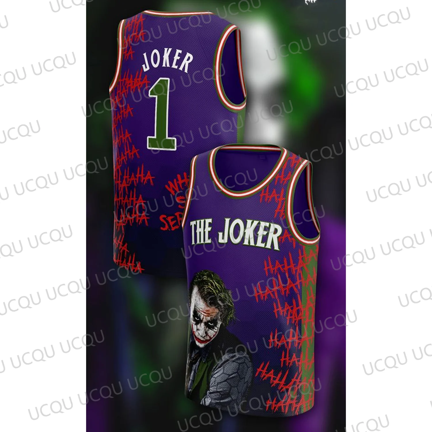 2024 New Arriavl The Joker Heath Ledger Special Design Sport Jersey For Adult/Kids Tank Vest Oversized Cosplay Jersey