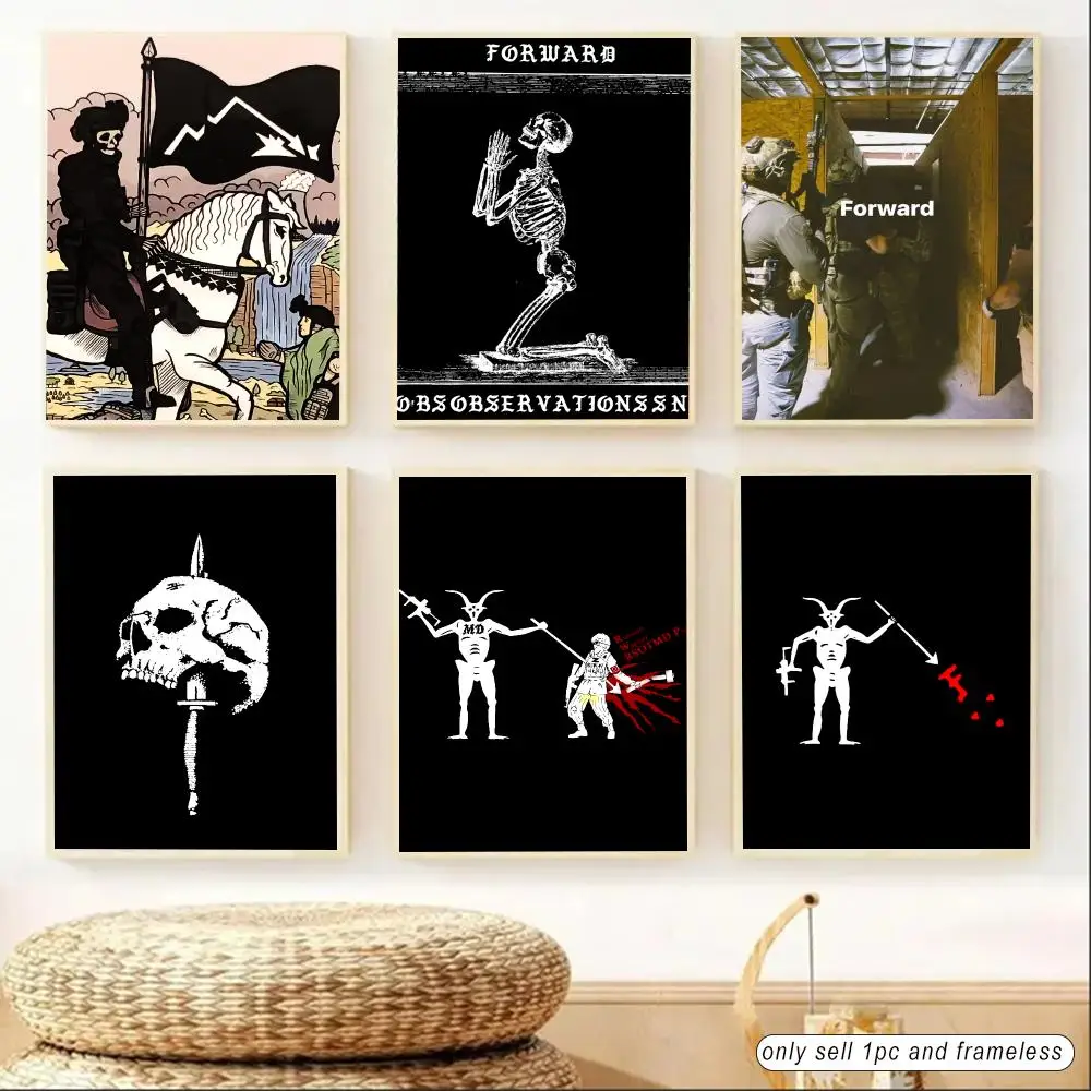 F-Forward O-Observations Group Poster HD Art Sticky Wall Waterproof Home Living Room Bedroom Bar Aesthetic Decoration