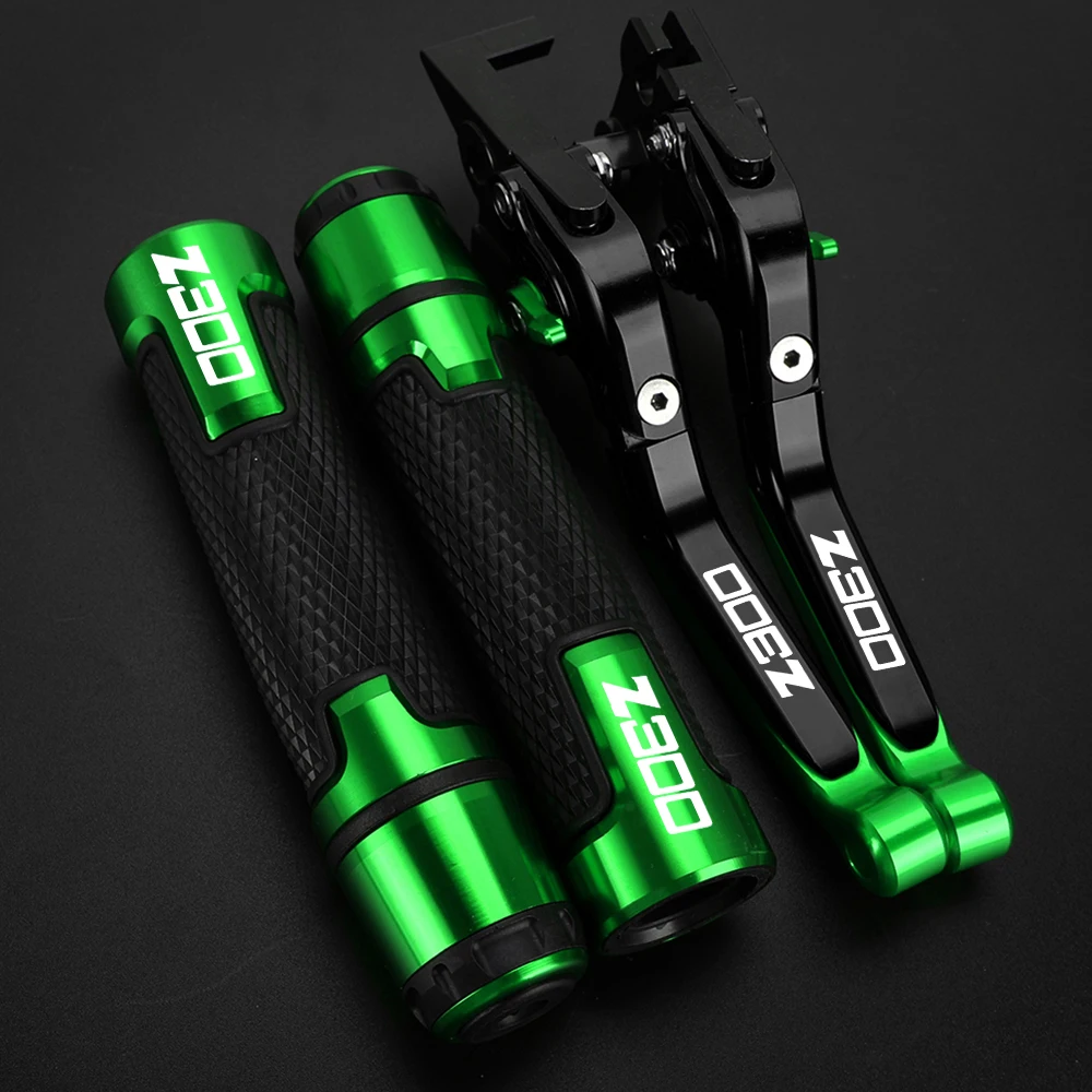 

For KAWASAKI Z300 Motorcycle Adjustable Brake Clutch Levers Handlebar grips NINJA 300 R Z 300 2008-2019 2018 2017 2016 2015 2014